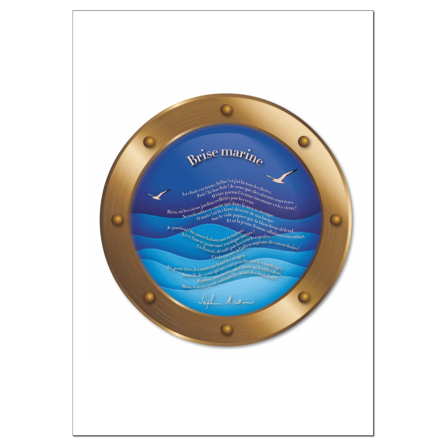 Carte "Brise marine" de Stéphane Mallarmé