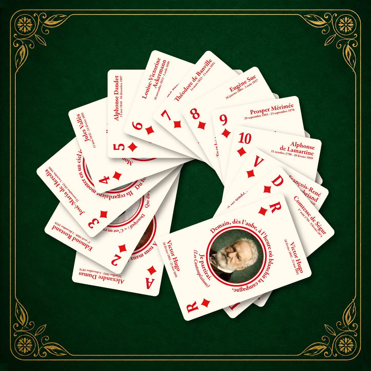 Jeu de cartes littéraire