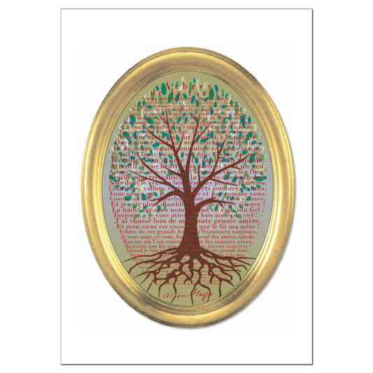 Carte "Aux arbres" de Victor Hugo